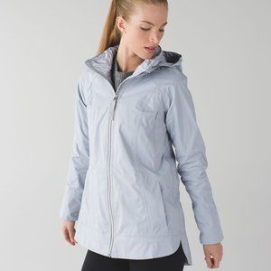 Lululemon Fo Drizzle Jacket Silver Fox Sz 4